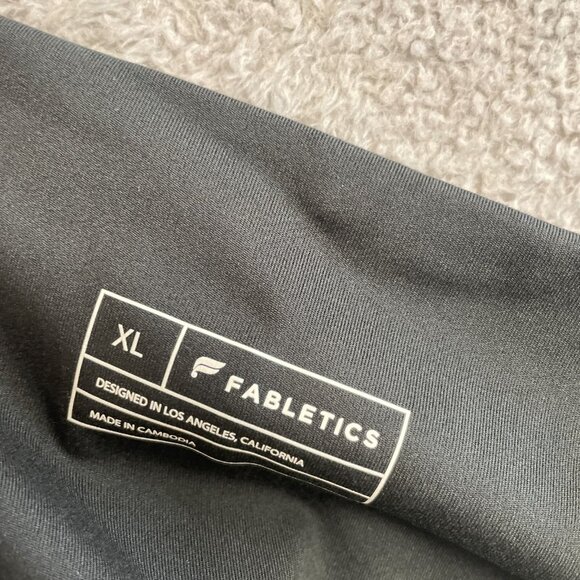 NEW Fabletics Women's XL Oasis PureLuxe Legging Pocket Black High Waist Snug Fit - Picture 5 of 11